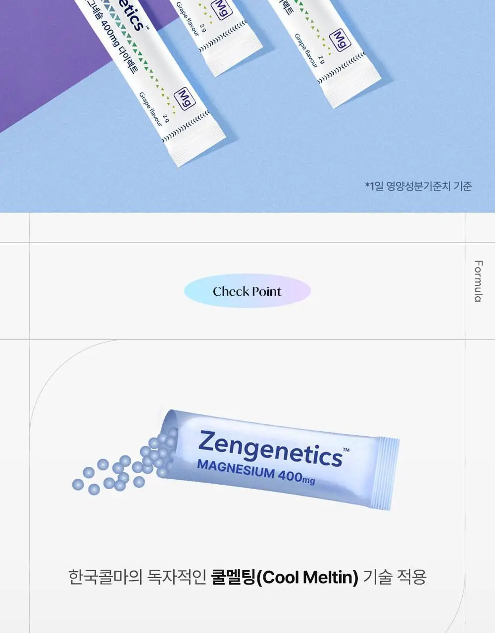 [설인아 PICK] 젠제네틱스 마그네슘 400mg 다이렉트 6포 데이팩 (6일분) 상세페이지 8